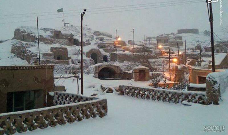  عکس برف در روستا