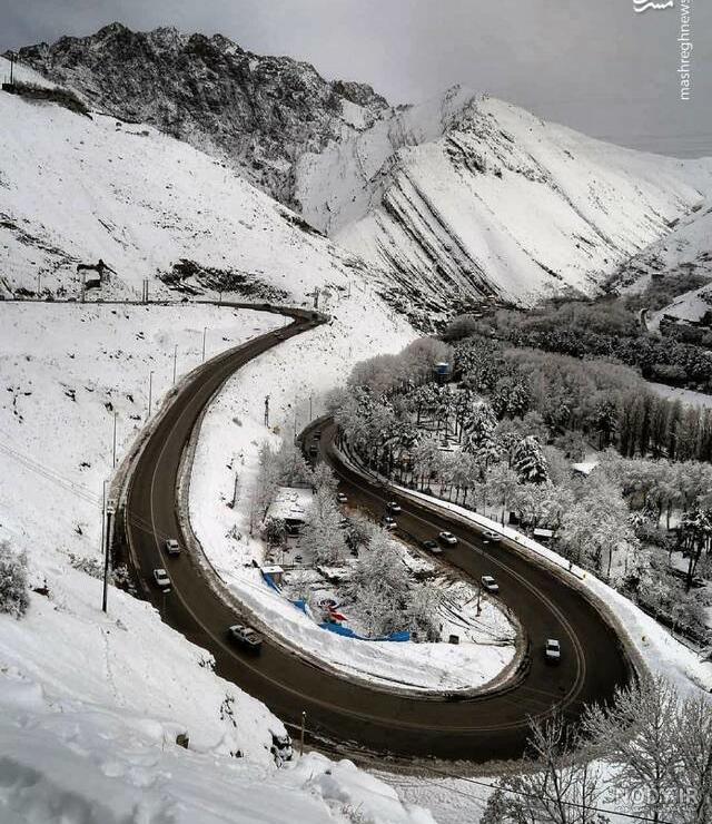 عکس برفی چالوس