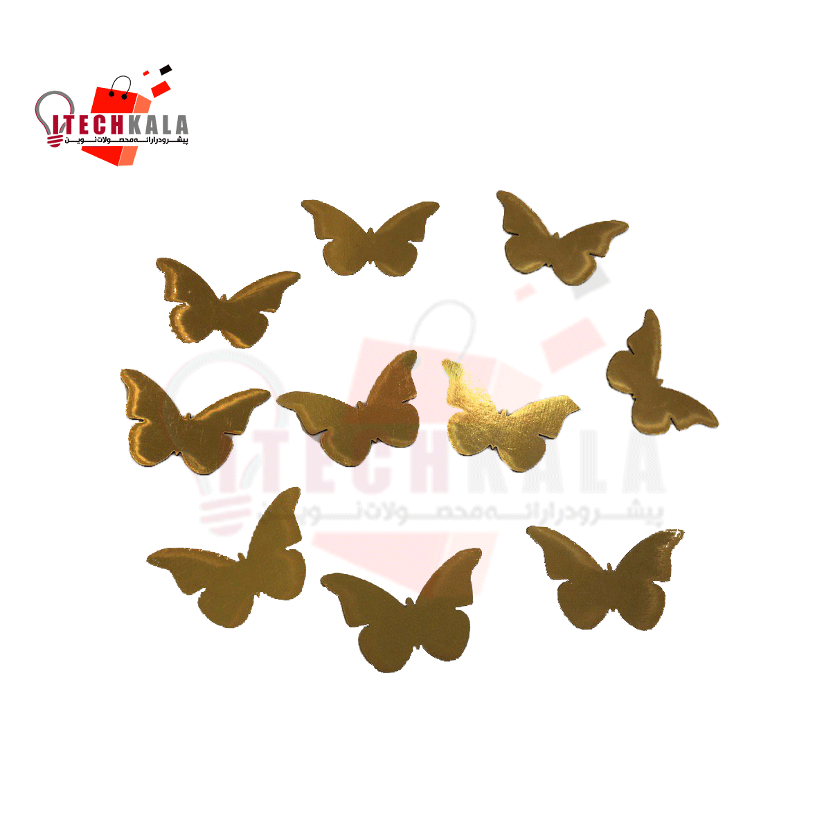 خرید پروانه فلزی طلایی