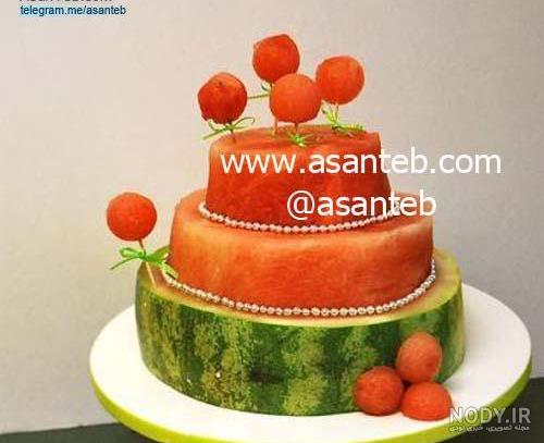تزیین هندوانه در ظرف