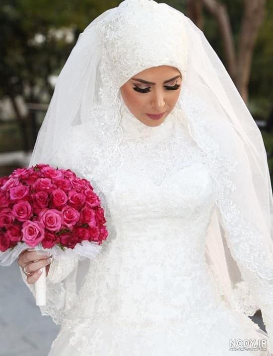 عروس با حجاب با تاج عروس با حجاب با تاج