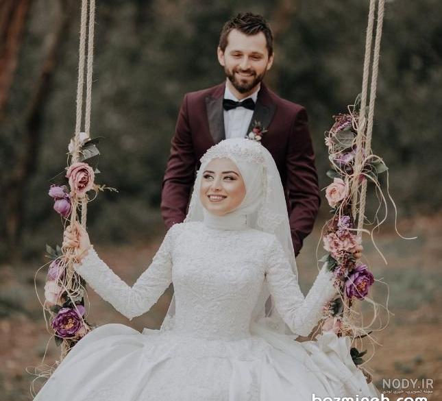 عروس با حجاب زیبا عروس با حجاب زیبا