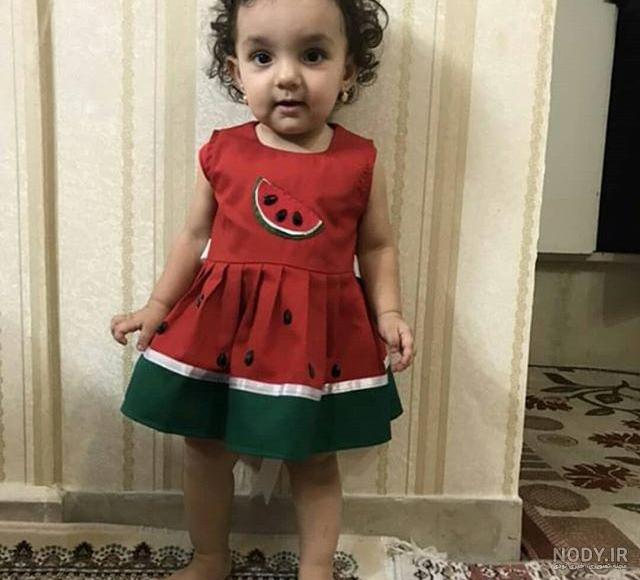 لباس شب یلدا دخترانه با نمد لباس شب یلدا دخترانه با نمد