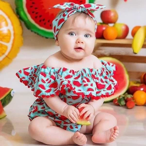 لباس یلدایی نوزادی دخترانه