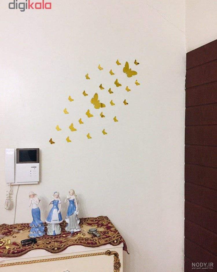 نحوه چسباندن پروانه کاغذی به دیوار