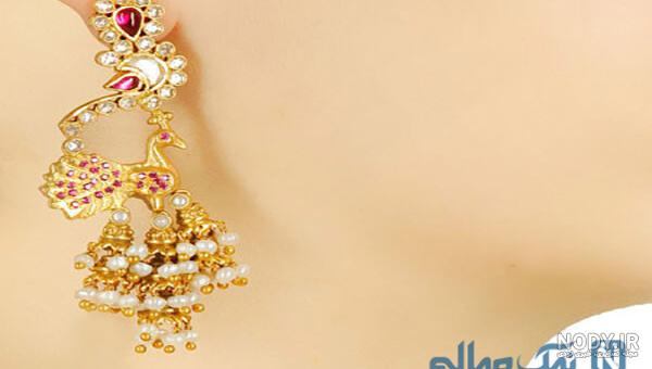 گوشواره طلا هندی جدید