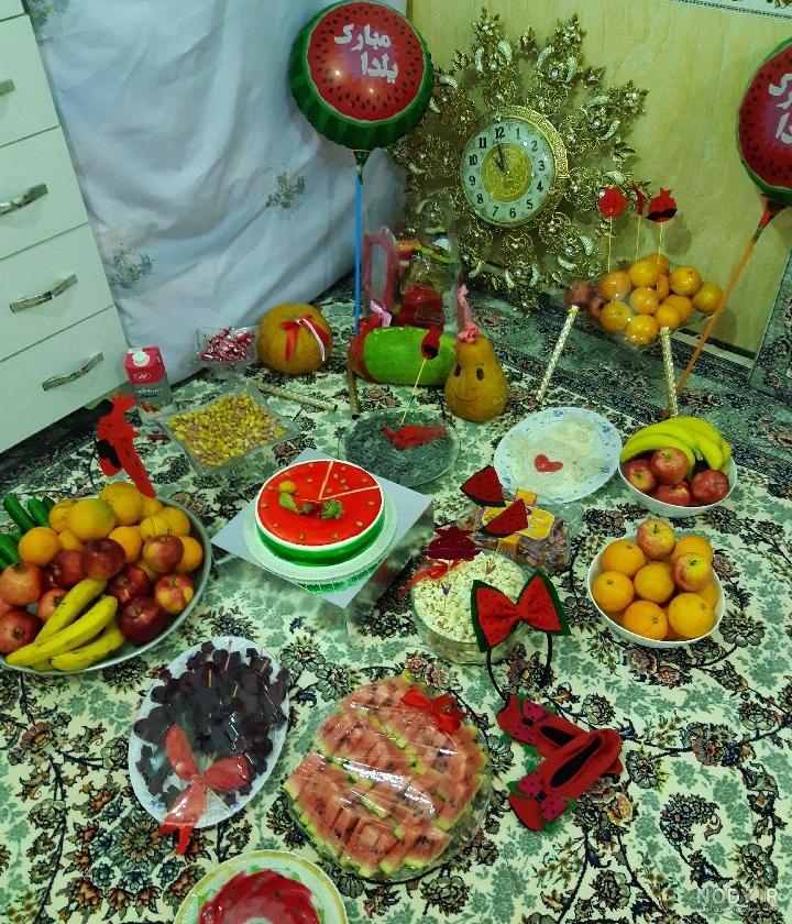 تزیین شب یلدا برای عروس تزیین شب یلدا برای عروس