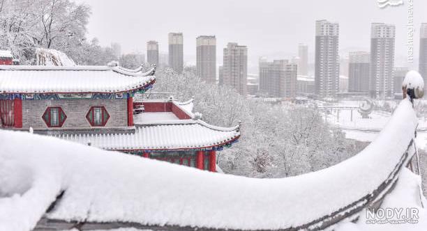 عکس برف چین