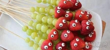 آموزش تزیین سبد میوه آموزش تزیین سبد میوه