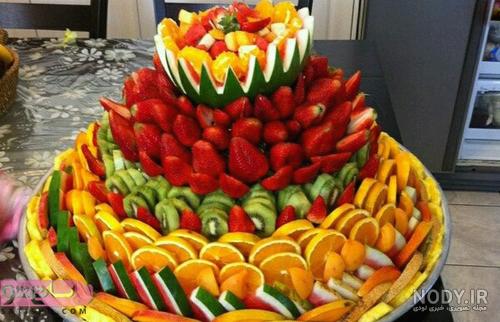 تزیین میوه برای مهمانی ساده تزیین میوه برای مهمانی ساده