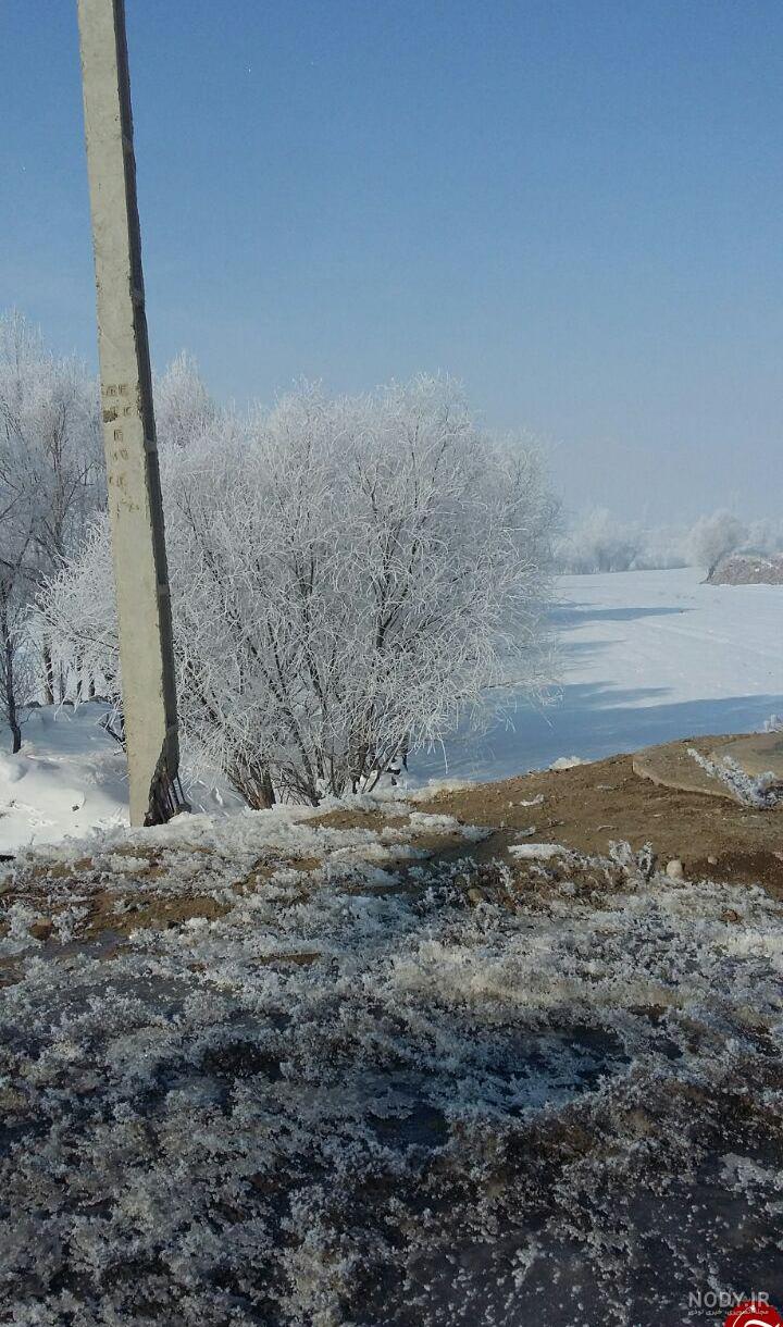 عکس طبیعت برفی زیبا