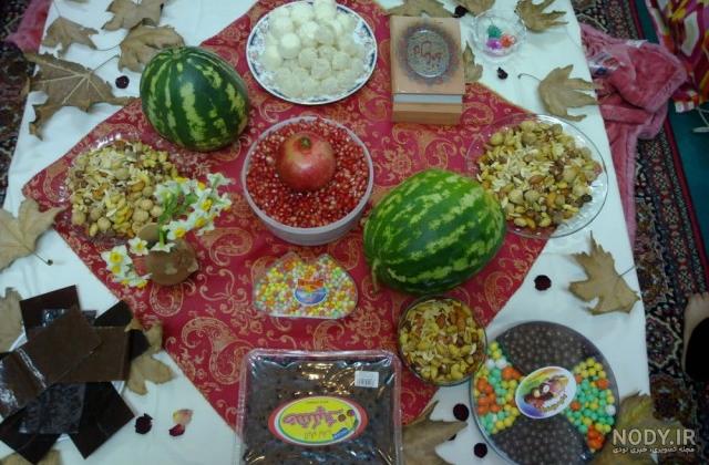 میوه ارایی هندوانه شب یلدا میوه ارایی هندوانه شب یلدا