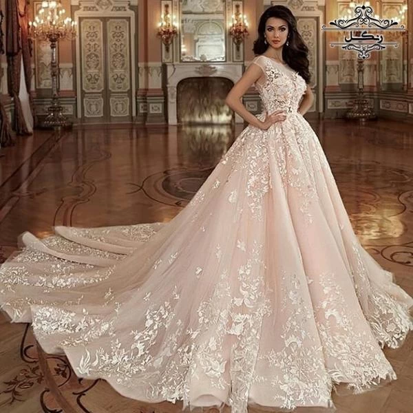 عکس لباس عروس سبز