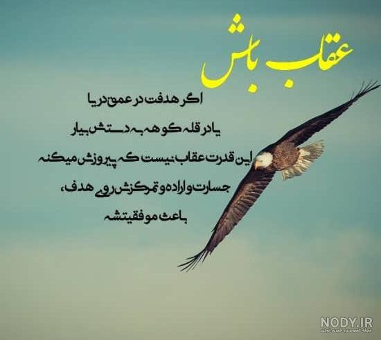 عکس نوشته با تصویر عقاب