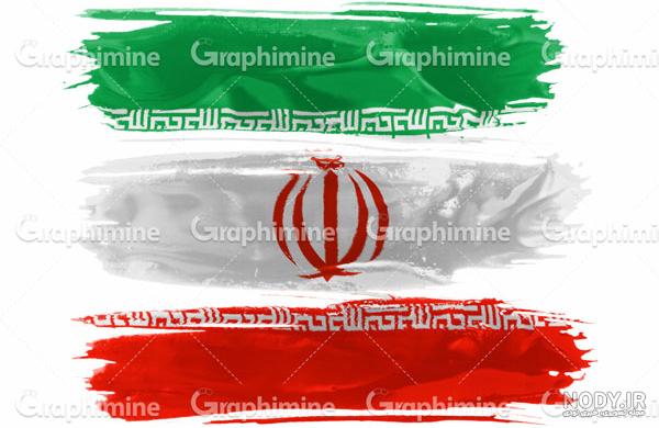 عکس نقاشی ساده پرچم ایران
