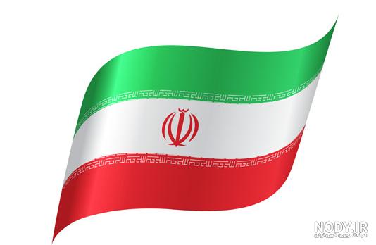 عکس نقاشی پرچم ایران کودکانه