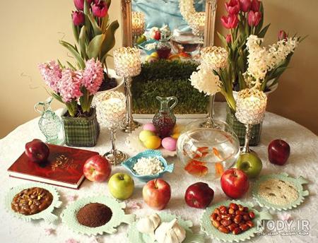 عکس سفره هفت سین نقاشی