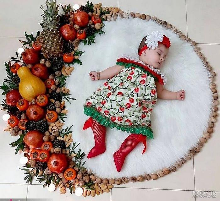 ایده عکس ماهگرد نوزاد با بادکنک