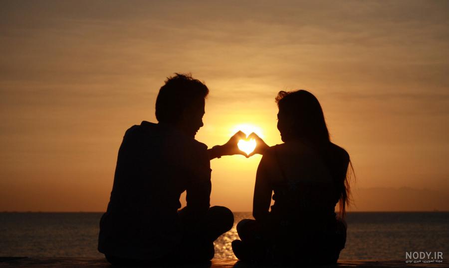عکس غروب دریا غمگین