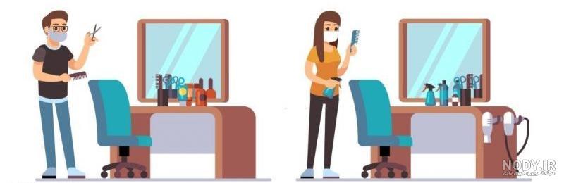عکس نوشته آرایشگری مردانه