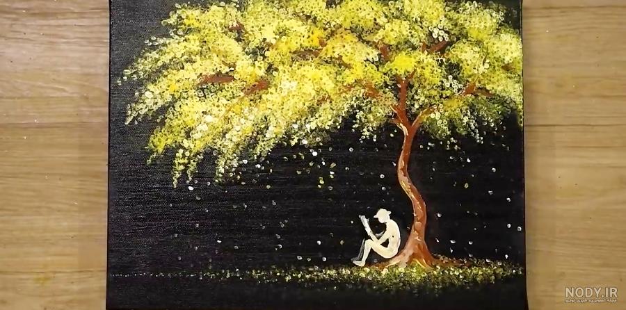 تکنیک خلاقانه نقاشی با رنگ اکریلیک تکنیک خلاقانه نقاشی با رنگ اکریلیک