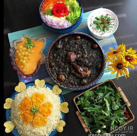 عکس از سفره غذا
