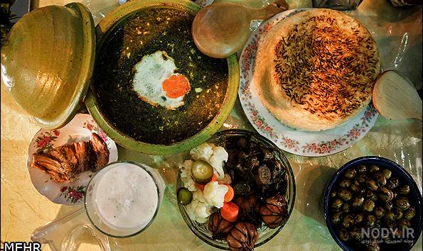 عکس سفره غذا