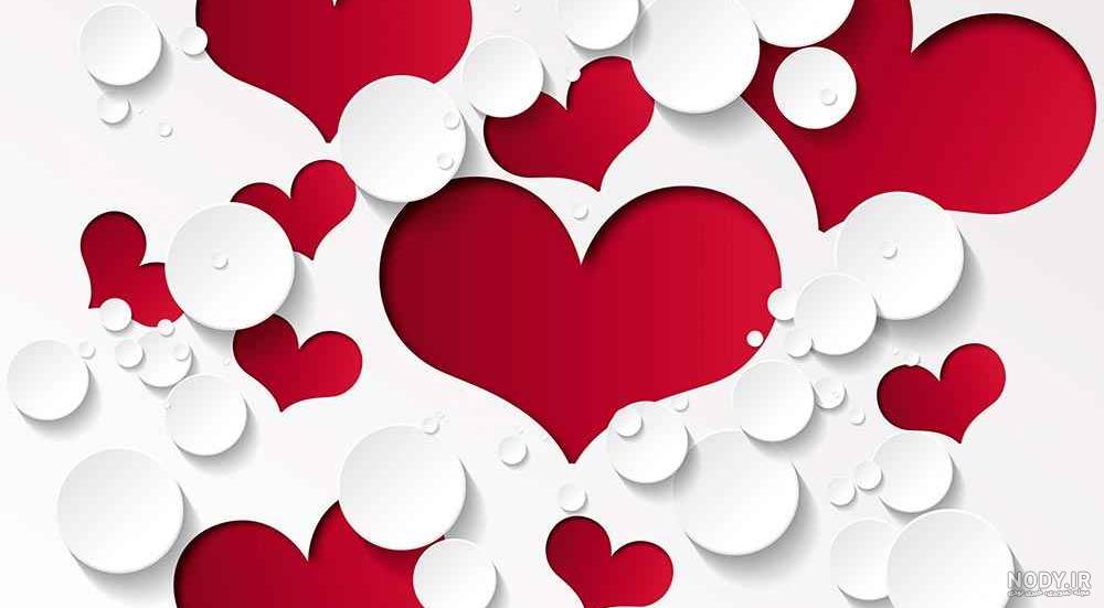 عکس قلب و گل های زیبا