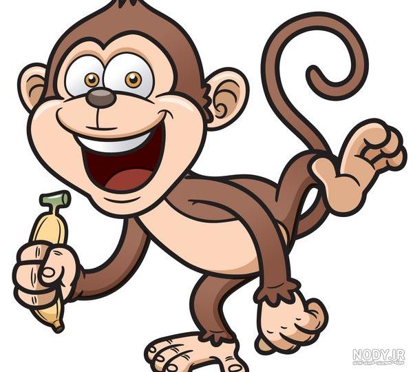 کارتون میمون و موز