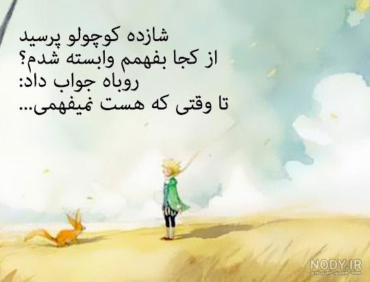 عکس نوشته های شاهزاده کوچولو و روباه