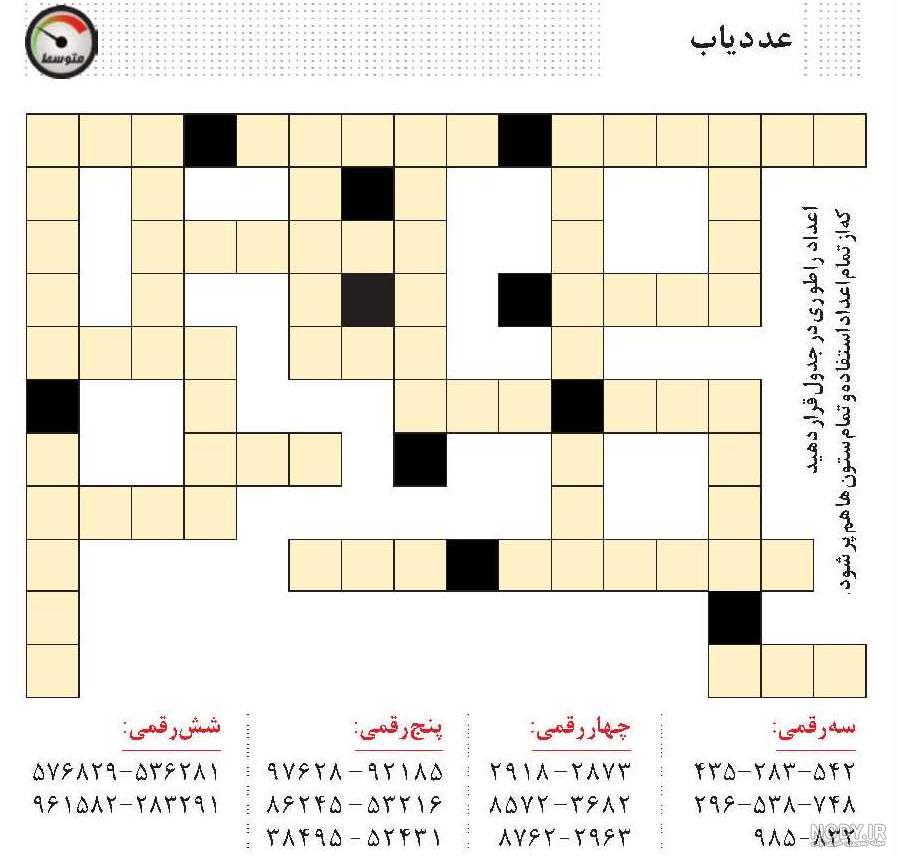 فرومایه و ناکس در جدول فرومایه و ناکس در جدول