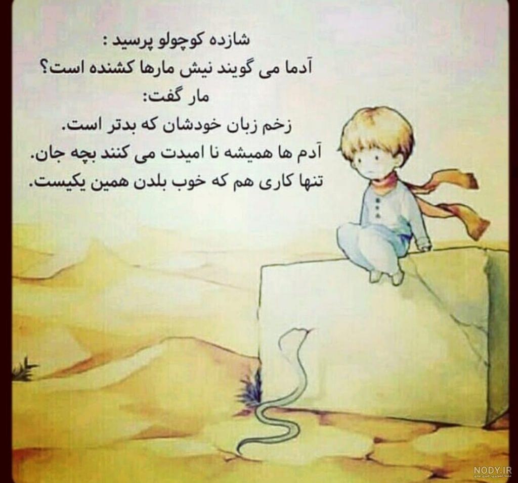 متن شازده کوچولو گل من