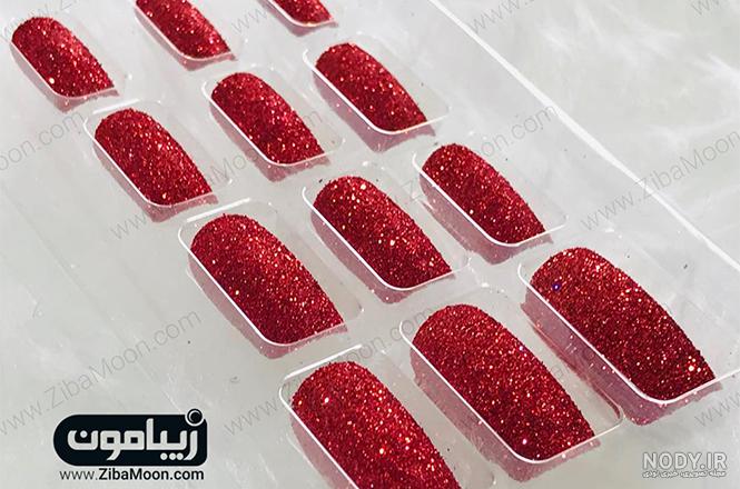عکس ناخن مشکی قرمز عکس ناخن مشکی قرمز