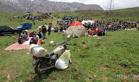 عکس برف در جاده چالوس