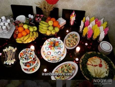 تزیین کیک سابله با گل طبیعی