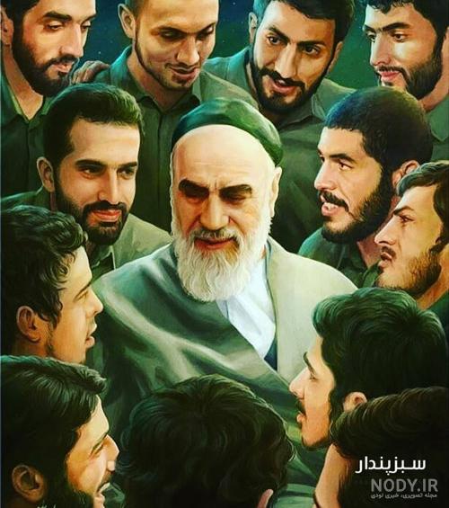 عکس رهبری امام خمینی