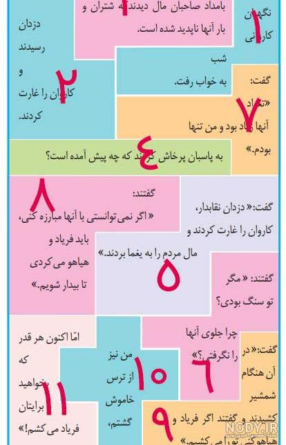 عکس صفحه نگارش ششم