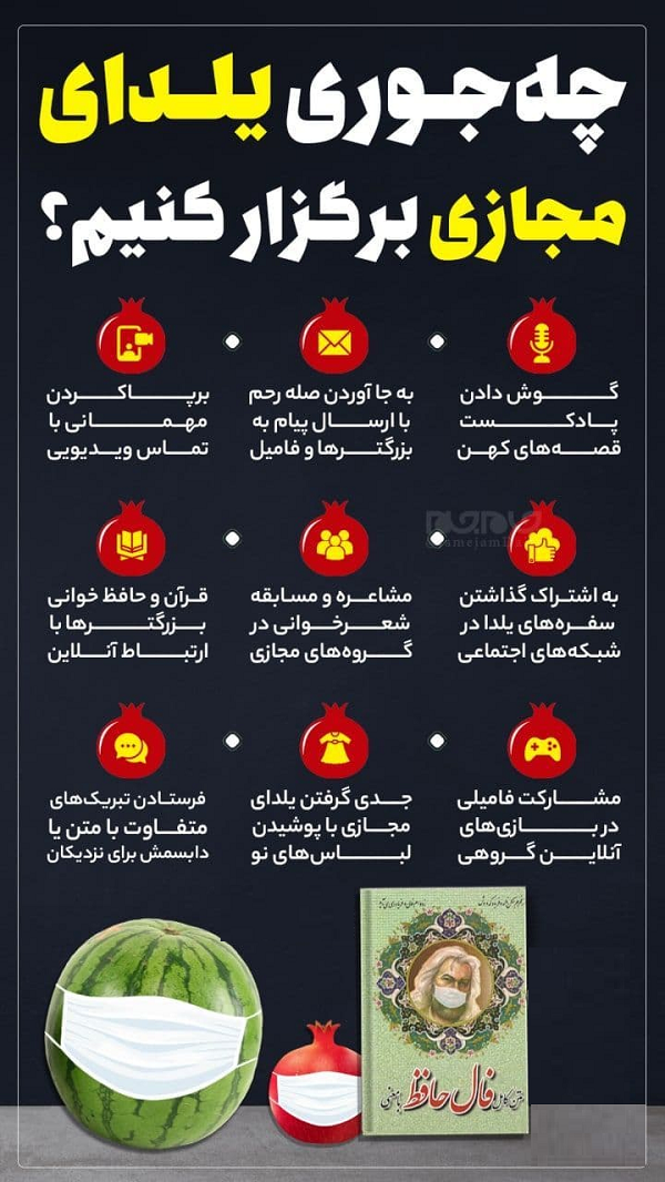 ایده برای شب یلدا مجازی
