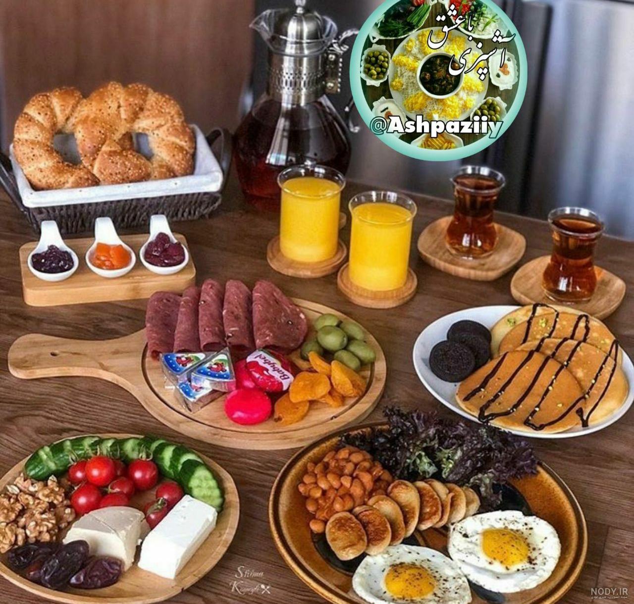 تزیین غذا و سالاد و ماست