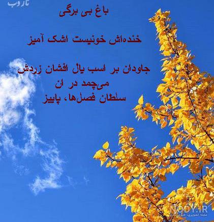 شعر در مورد پاییز از فریدون مشیری