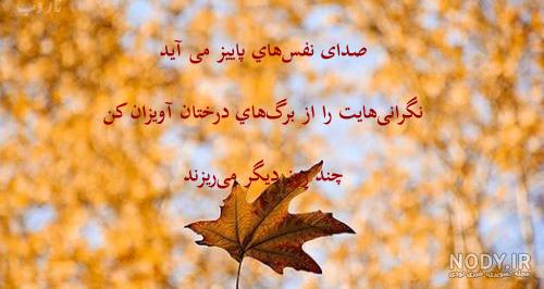 عکس نوشته شعر های پاییز