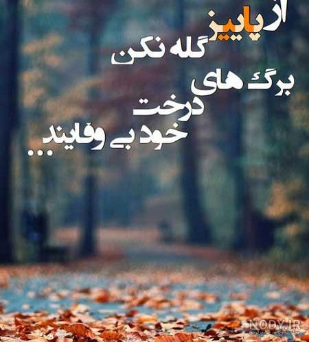 عکس پاییز با شعر