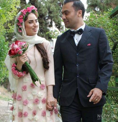 عکس های عروسی هانیه غلامی و همسرش