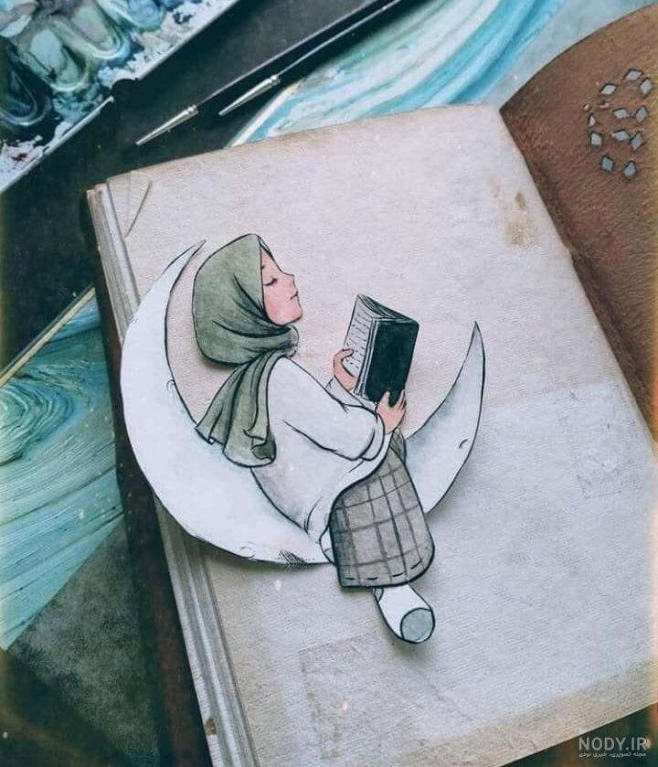 نقاشی با حجاب با چادر نقاشی با حجاب با چادر