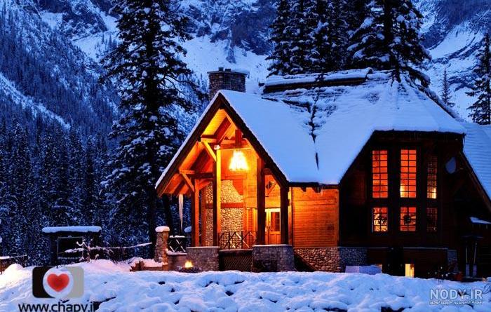 عکس کلبه های برفی زیبا عکس کلبه های برفی زیبا