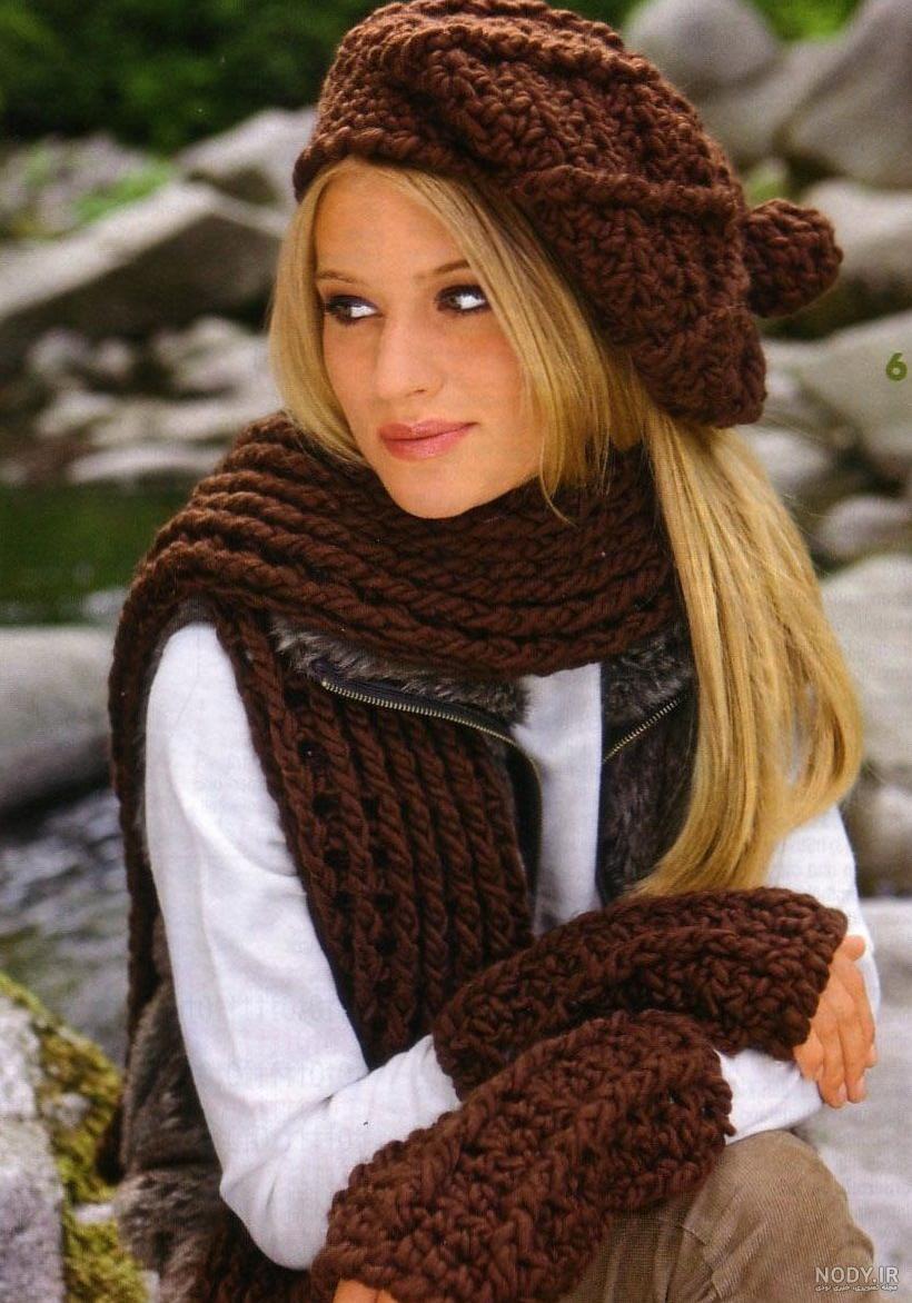 عکس شال کلاه زمستانی دخترانه