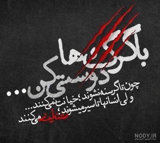 عکس نوشته شاخ تیکه دار خفن