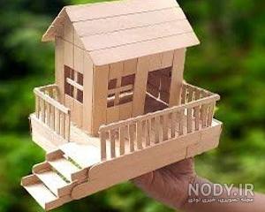 عکس کلبه چوبی در جنگل