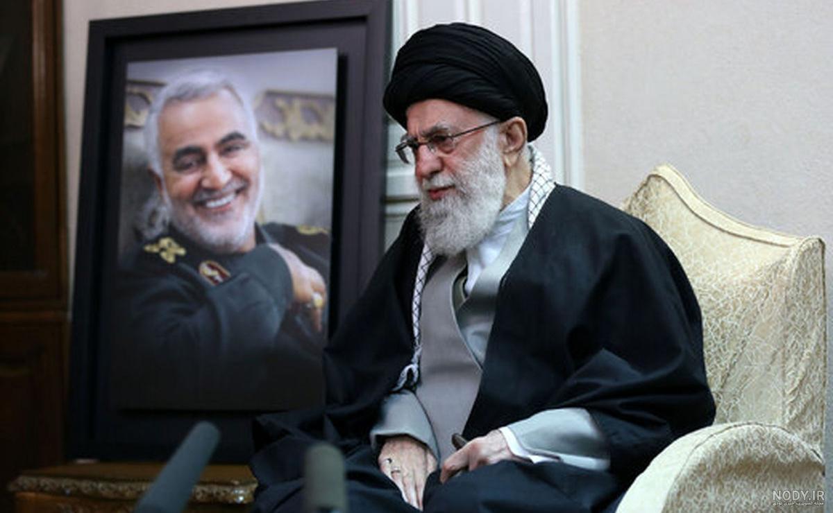 عکس سردار سلیمانی با رهبر با کیفیت بالا