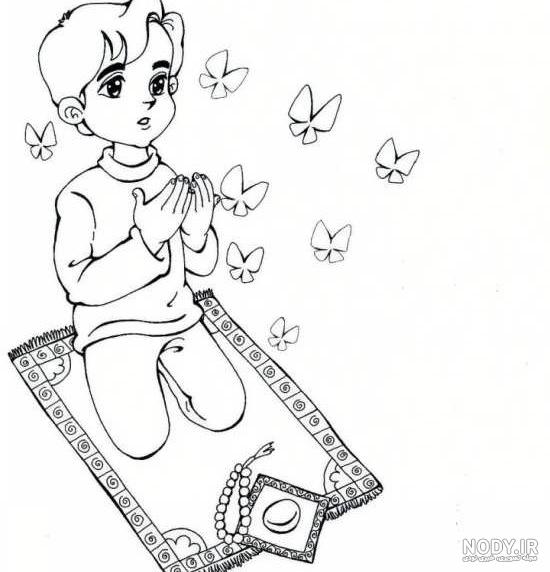 کشیدن نقاشی نماز خواندن کشیدن نقاشی نماز خواندن